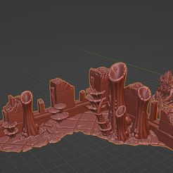 Bug-Infested-Floor-Ruins-4-01.jpg 3D file Bug Infested Floor Ruins 4 Terrain wh40k・Template to download and 3D print