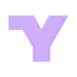 Y.stl STAR WARS LETTERS AND NUMBERS (2 colors) LETTERS AND NUMBERS | LOGO