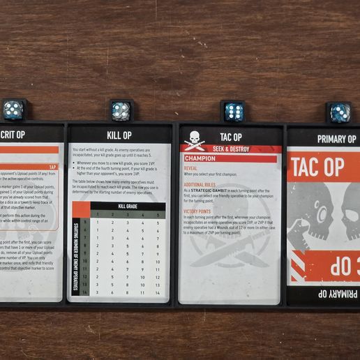 Kill Team Objective Card Trays 3D model