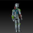 ScreenShot992.jpg Star Wars .stl Bobafett.3D action figure .OBJ Kenner style.