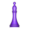 Blue Bishop.obj Chess Board Complete Set