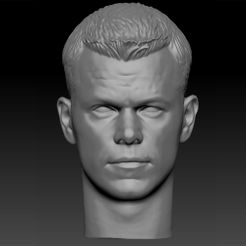 7.jpg The Bourne Identity Matt Damon Head sculpture 3D print model