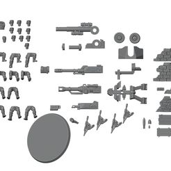 b4.jpg 3D file Galaxy heavy weapons team part 2・Model to download and 3D print