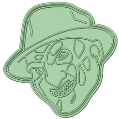 Freddy-K_e.png STL file Freddy Krueger cookie cutter・3D printing template to download