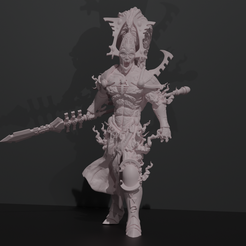 AvatarWithSpear.png STL file AVATAR OF BLOODHAND GOD (SPEAR ED.)・3D printer design to download