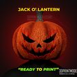 Jack_O_Lantern_Halloween_3d_print_model_stl_file_01.jpg Jack O Lantern Cosplay - Halloween Pumpkin Head Costume - Premium STL