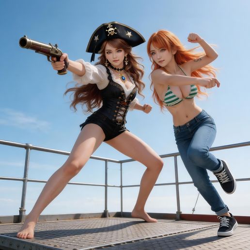 Captain Nami & Jeany Sparrow