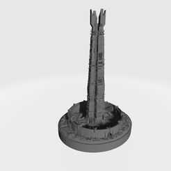 Isengard-fixed.jpg 3D file Dark tower miniature for board games like War of the Ring・Template to download and 3D print