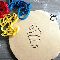 ice cream cone_etsy.jpg Ice Cream Cone Cookie Cutter
