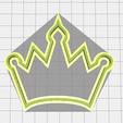 Corona.png Crown cookie cutter