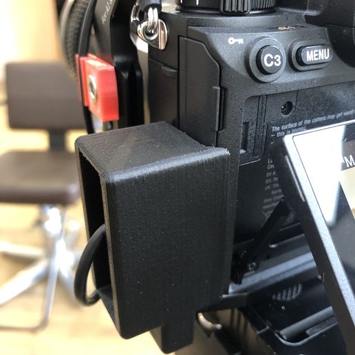 HDMI CABLE PROTECTOR for SONYα1 and α7s3 with the smallrigcage 3D model