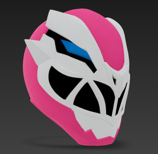 🌆 Ryusoulger Ryusoulpink Pink Ranger head・ STL File for 3D printing・Cults