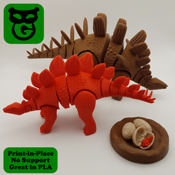 image8556z.png Fichier STL Stegosaurus + Kentrosaurus Flexi・Modèle à télécharger et à imprimer en 3D