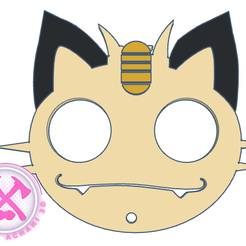 Meowth-Defensa.png Keychain Self Defense Pokémon- Meowth