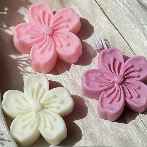 Matriz flor de cerezo para vela