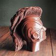 4.jpg Archivo STL gratis Casco Capitán Maravilla Mohawk・Objeto de impresión 3D para descargar