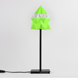 download-3.png Free STL file Origami Table Lamp・3D printing design to download