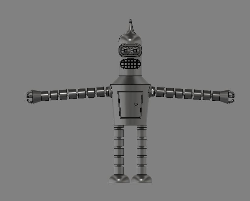 Bender.JPG STL file Articulated Bender Figure・3D printing template to download, BePrint