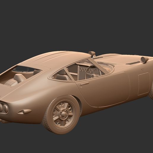 Toyota 2000GT MF10 (1967) 1/43スケールモデル 1967 Toyota 2000GT (MF10) - High-Detail Japanese Classic - 3D