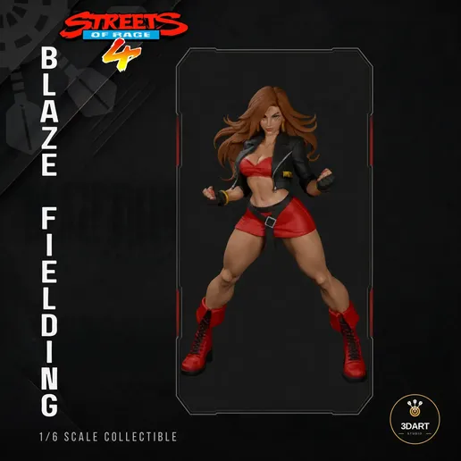 Blaze Fielding — Streets of Rage 4 | 1/6 Scale Collectible STL