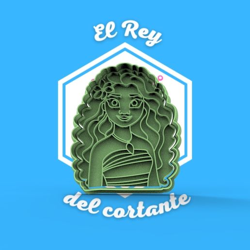 cutting moana 3D model