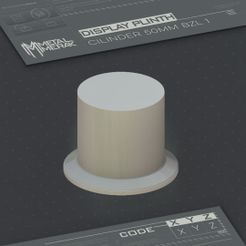 Plinth-Display-Cilinder-50mm.jpg DISPLAY PLINTH - CILINDER 50MM with Bezel 1