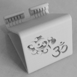 Printing_4.png STL file Phone Holder Phone stand Ying-Yang Ohm・3D printable design to download