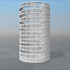image.jpg Fichier STL PORTE-CRAYON PERSONNALISABLE IDEOKUB LE MANS-1・Objet imprimable en 3D à télécharger, Ibarakel
