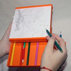 0000628.jpg Sliding mini easel (sketchbook) for watercolors or pencil sketches