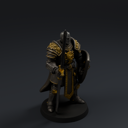 Knight 3D printable STL miniature