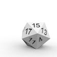 Isocaedro2.jpg Isohedron die (20 faces).