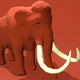 mammoth5.png Mammouth Lowpoly 3D Print Model