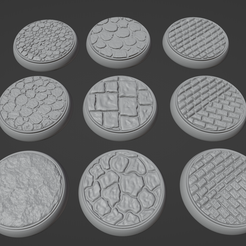 All-Basic-Bases.png Miniature Bases Assorted 10 Pack
