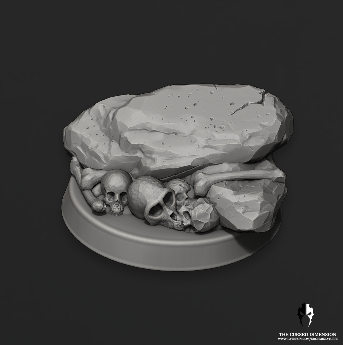 SkullPile_03.png 3D file Skulls Props / Piles・3D print design to download, edgeminiatures