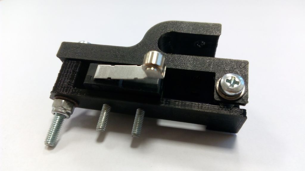 Download free STL file Adjustable Z endstop mount on 8mm rod • 3D