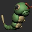 caterpie-cults-5.jpg Pokemon - Caterpie, Metapod and Butterfree with 2 poses (Pre Supported)