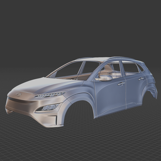 Hyundai Kona Electric 2022 Body 3D Model