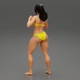 Girl-0004.jpg 穿着比基尼摆出自信姿势的女性 3D 打印模型