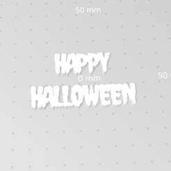 HHCreepy2.png Fichier STL Joyeux Halloween, Police effrayante, Art mural 2D, Mots 3D, Phrase, Saisonnier, Effrayant・Design à télécharger et à imprimer en 3D, drakoniccreations