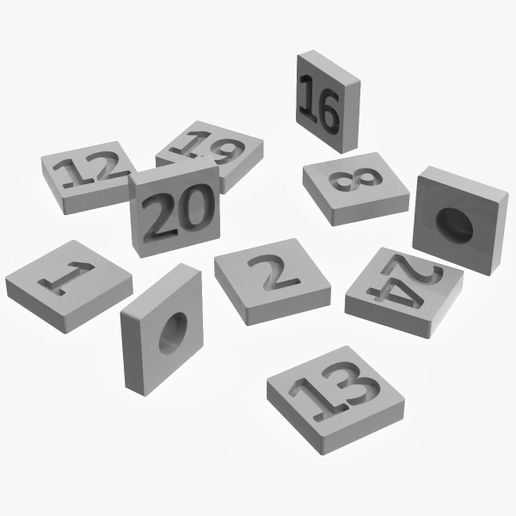 🔢 Numbers・ 3D File for 3D printing・Cults