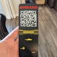 RR-Hand.png River Raid | Atari Inspired Bookmark with QR code for Quick Play | Atari Fans | Bookmark