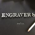 ENGRAVERS.jpg ENGRAVERS font  3D letters STL file