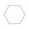 Hexagon~6in_depth_0.75in.stl Hexagon Cookie Cutter 6in / 15.2cm