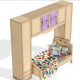 3.jpg BED CHILDREN'S AREA - PRESCHOOL GAMES CHILDREN'S AMUSEMENT PARK TOY KIDS CARTOON FURNITURE BED