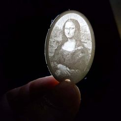 Key Chain Lithophane Classic Art Collection