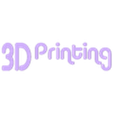 3D Printing Sign Text.stl 3D Printing Hanging Sign