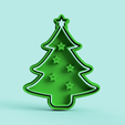 arbol-navideño-cortante-estampa-oficial-stl-archivo.png Christmas tree cookie cutter stamp
