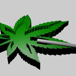 3-weed-cannabis-marijuana-leaf-calnyto.jpg Archivo STL cenicero weed・Modelo imprimible en 3D para descargar, brai57