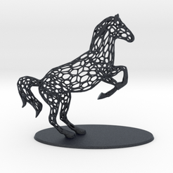 horse.jpg Archivo 3D Voronoi Rearing Horse・Diseño imprimible en 3D para descargar