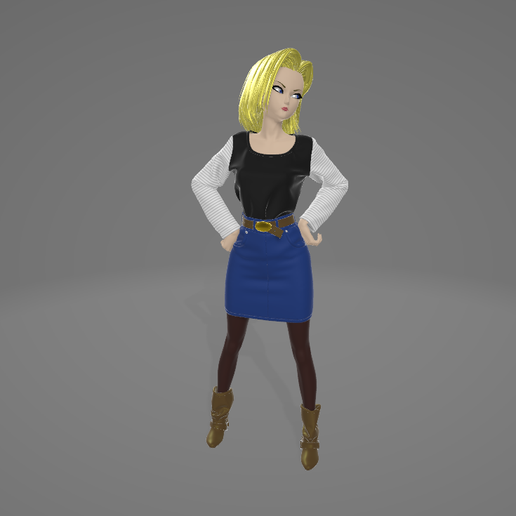 Android 18 – Inspired by Dragon Ball Z 3D model